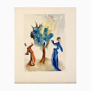 Salvador Dali, The Divine Comedy, Purgatory 24: The Tree of Punishment, 1963, Original Engraving