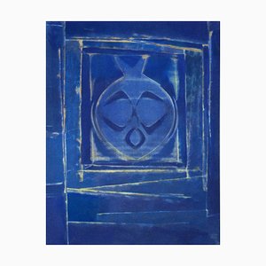 Nach Max Ernst, Vase Bleue, 1958, Schablone in Farben