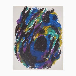 Alfred Manessier, Composition in Colors, 1960, Original Lithograph