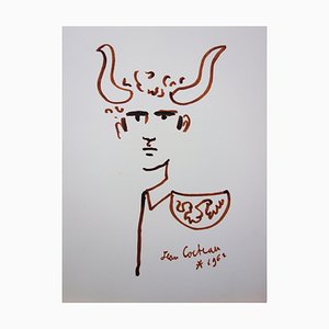 Jean Cocteau, Gekrönter Toreador, 1965, Lithographie