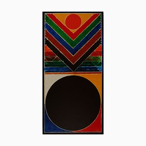 Sayed Haider Raza, Baum und Bindu, Original Lithographie