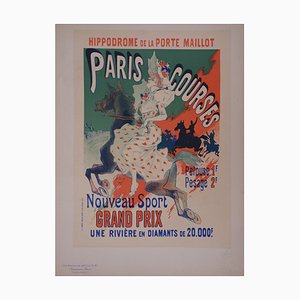 Jules Cheret, An Elegant Rider, 1897, Original Lithograph