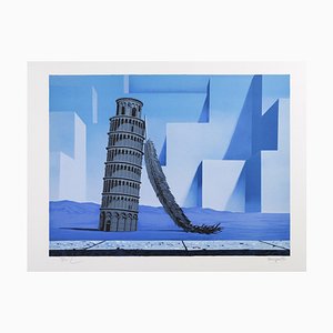 René Magritte, La Nuit de Pise, Lithograph