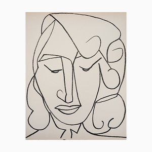 Françoise Gilot, Porträt einer Frau, 1951, Original Lithographie