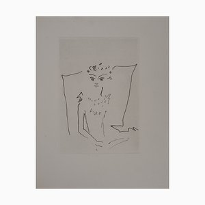 Jean Cocteau, The Count of Orgel's Ball, the Countess in Her Bed, Original Engraving