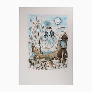 Raymond Peynet, Sternzeichen, Fische, Originalgravur
