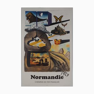 Salvador Dali, Normandie, Suite SNCF, Lithographie Originale