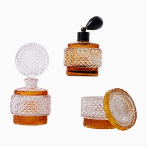 Bathroom Set from Val Saint Lambert, 1960s, Set of 3