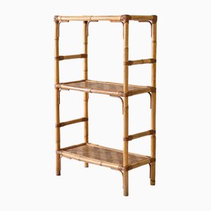 Vintage Bamboo Bookcase, 1960s