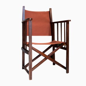 Silla de director de nogal, años 60