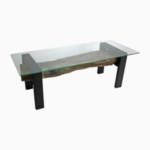 Coffee Table in Wood and Metal, 1990s