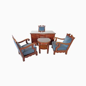 Office Furniture Set, 1875, Set of 5