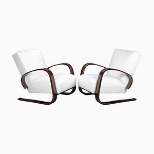 Set of Art Deco Armchairs attributed to Miroslav Navratil, 1930s