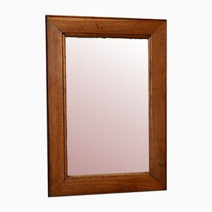 Miroir Antique avec Cadre en Bois et Étain Patiné