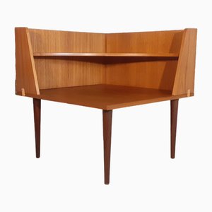 Skandinavischer Mid-Century Teak Ecktisch von Svane Combina, 1960er