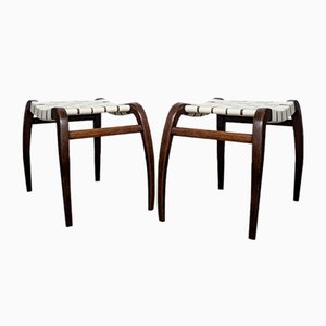 Modernistische Hocker von Ladislav Bartoníček für Krásná Jizba, 1946, 2er Set