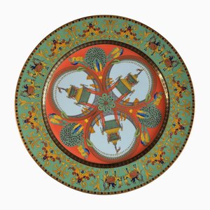 Plato de carga de pared Le Voyage De Marco Polo de Versace para Rosenthal, 1994