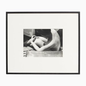 Franz Roh, Sitting Nude with Salamander, Black and White Photograph, 1990s, Framed