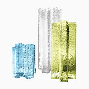 Geblasene Glasvasen von Bodil Kjaer für Cassina, 3 . Set
