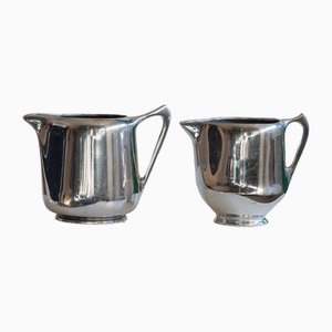 Brocche Art Nouveau vintage di Newmaid Picquot Ware, Inghilterra, anni '50, set di 2