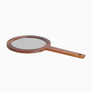 Vintage Swedish Rosewood Hand Mirror by Östen Kristiansson