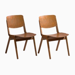 Vintage Esszimmerstühle von Thonet, 1950er. 4er Set