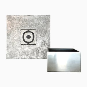 Table Basse en Aluminium Coulé par Willy Ceysens, Belgique, 1970s