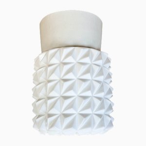 Weiße Vintage Deckenlampe aus Porzellan, 1970er