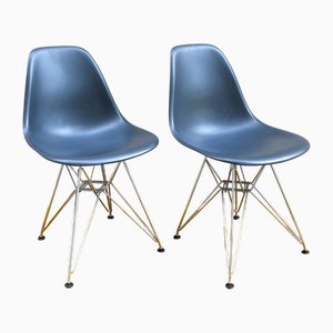 Schwarze DSR Esszimmerstühle von Vitra, 2 . Set