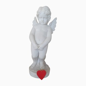 Carrara Marble Angel by Achille Grassi