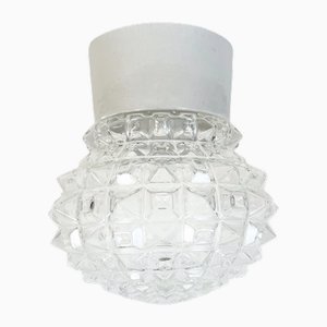 Vintage White Porcelain Ceiling Light, 1970s