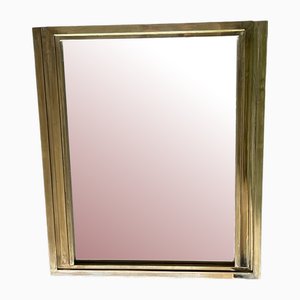 Vintage Italian Brass Mirror, 1970s