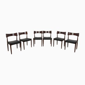 Mid-Century Rosewood Dining Chairs from Bernhard Pedersen & Son, 1960s, Set of 6