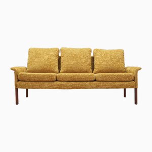 Vintage Danish Mustard Sofa by Hans Olsen, 1960s