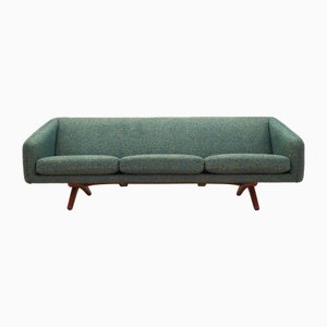 Danish Green Melange Sofa by A. Mikael Laursen for Illum Wikkelsø, 1960s