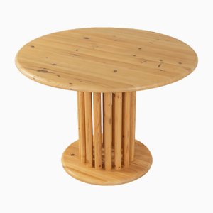 Vintage Dining Table in Pine, 1980s