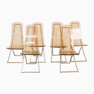 CH4 Chairs attributed to Edmond Vernassa, 1970s, Set of 6