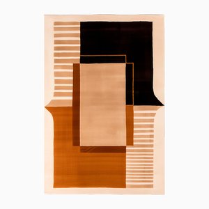 Almond Modern Rectangular Rug by Tapis Studio for Hommés Studio
