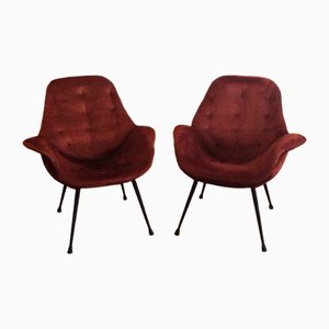 Set of Armchairs attributed to Hermanos Vidal for Ferrocolor, 1950s
