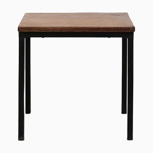 Charlotte Perriand zugeschriebener Couchtisch aus Metall & Holz für Cansado, 1950er