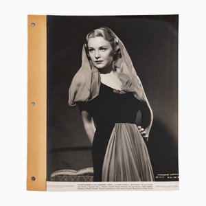 Walter Wagner, Bild von Madeline Carroll in der Filmblockade, 1938, Fotodruck