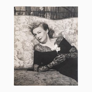 Henry Waxman, Imagen en blanco y negro de Madeleine Carroll, años 20-1940, Fotografía