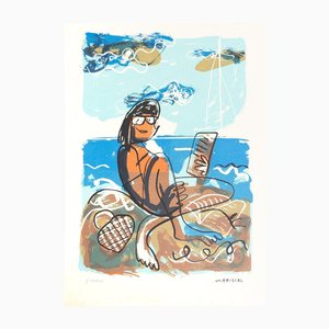Javier Mariscal, Abstrakte Farbkomposition, Lithographie auf Papier, 1999