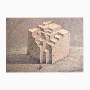 Josep Maria Subirachs Sitja, Subirachs Colour Abstract Composition, Lithographie auf Papier, 1999