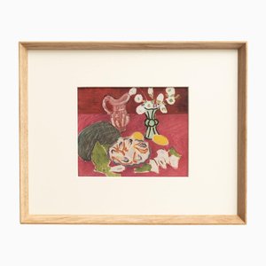 Después de Henri Matisse, Composición, 1943, Impresión en color de cliché, Enmarcado