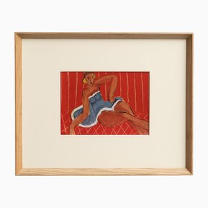 After Henri Matisse, Composition, 1943, Color Cliché Print, Framed