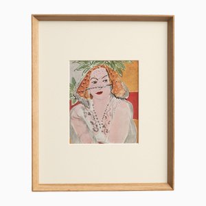 After Henri Matisse, Composition, 1943, Color Cliché Print, Framed