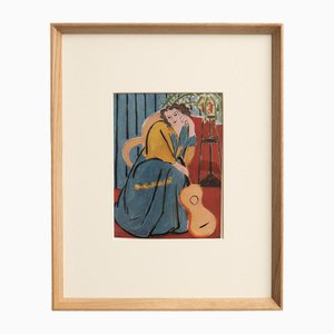 After Henri Matisse, Composition, 1943, Color Cliché Print, Framed