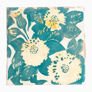 Antoni Gaudí, Piastrella decorativa spagnola di Casa Vicens, 1888, Ceramica