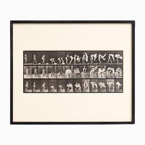 Eadweard Muybridge, Black and White Women in Motion Study, 1982, Photograph, Framed